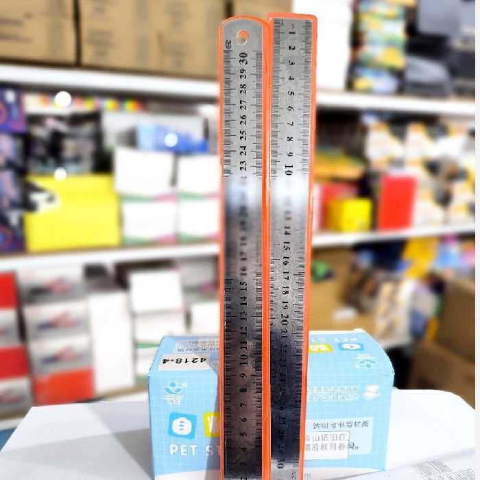 خطکش 30 سانتی فلزی