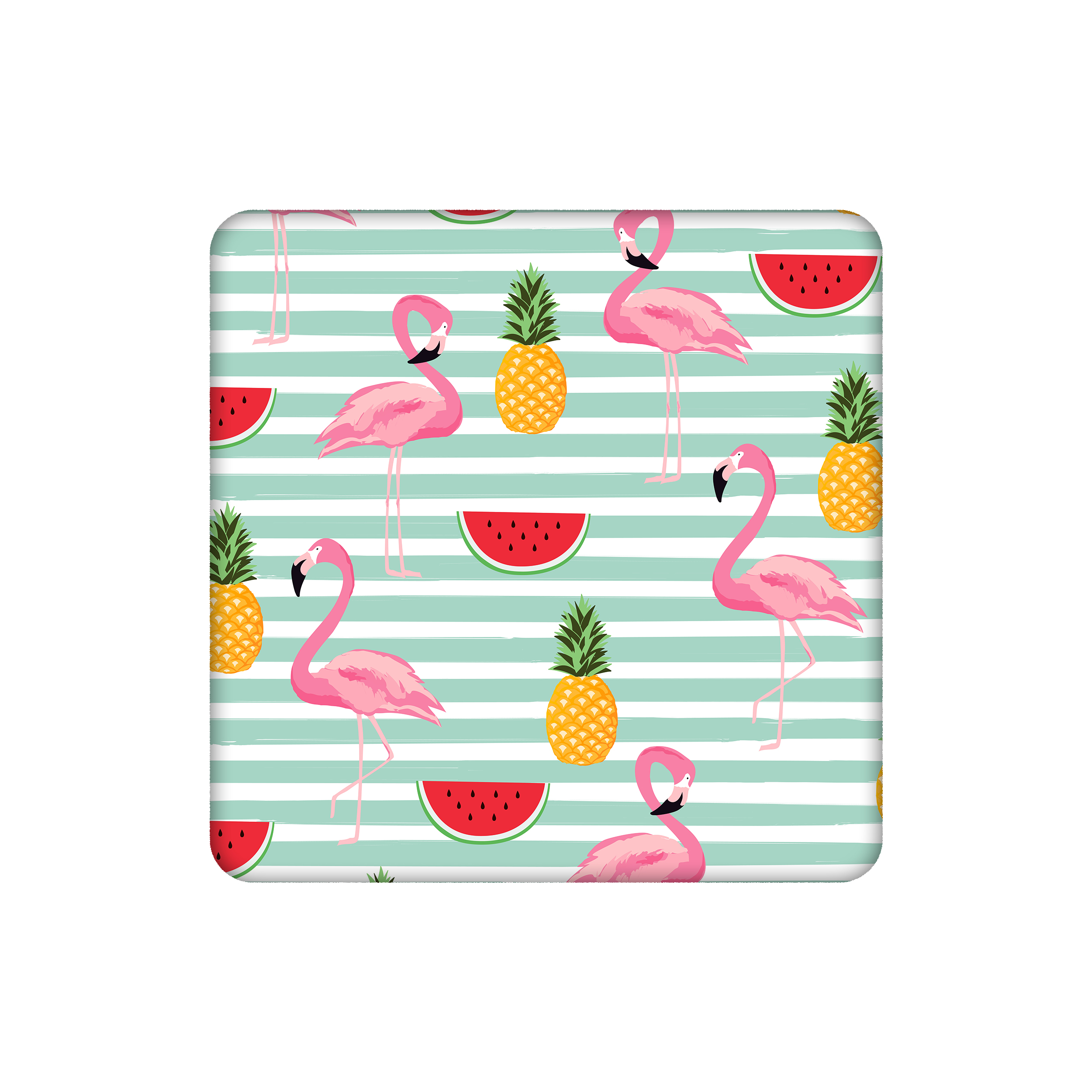 زیرلیوانی طرح فلامینگو و آناناس کد    5264498