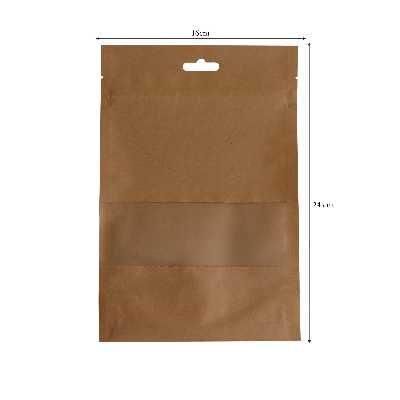 پاکت زیپ دار کرافت پکزی مدل PSKKHW1624122SI بسته 10 عددی