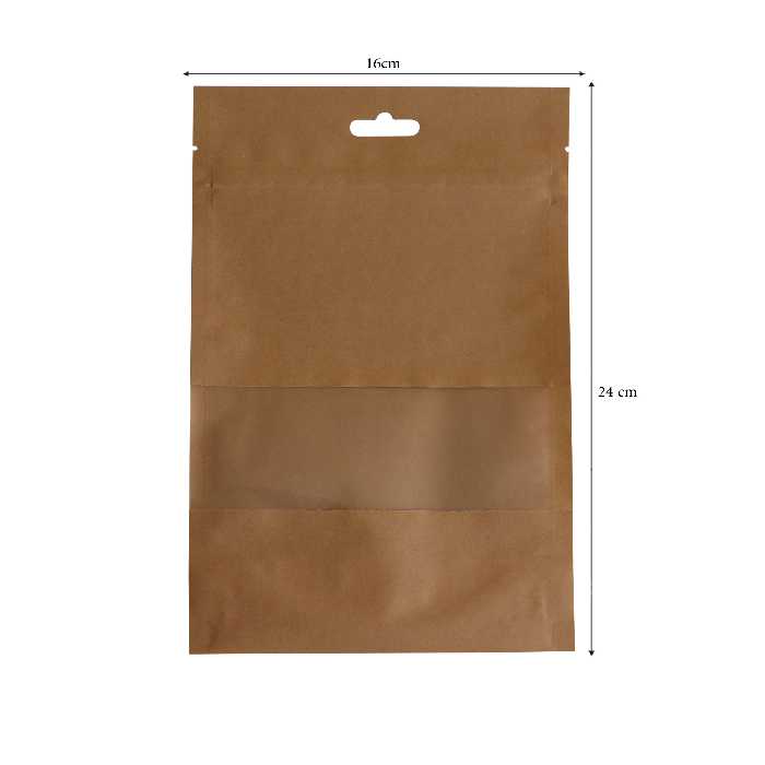 پاکت زیپ دار کرافت پکزی مدل PSKKHW1624122SI بسته 10 عددی