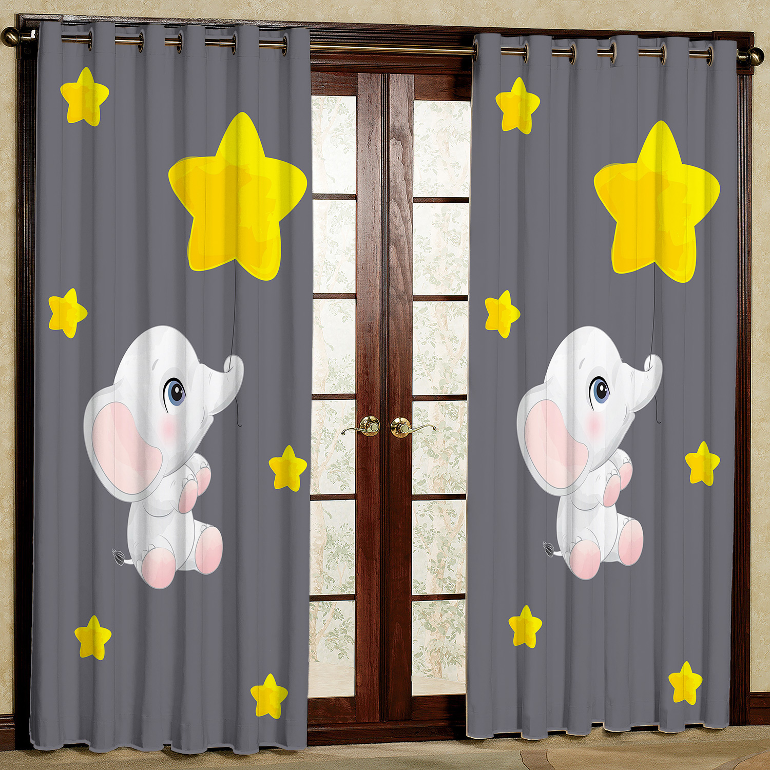 پرده مدل فیل مخمل پانچی کد 1907 سایز 200x140 سانتی متر