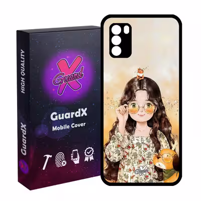 کاور گارد ایکس طرح Girl مدل Glass10253 مناسب برای گوشی موبایل شیائومی Poco M3