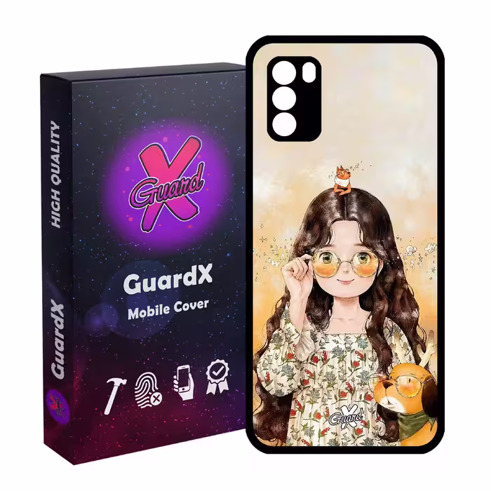 کاور گارد ایکس طرح Girl مدل Glass10253 مناسب برای گوشی موبایل شیائومی Poco M3