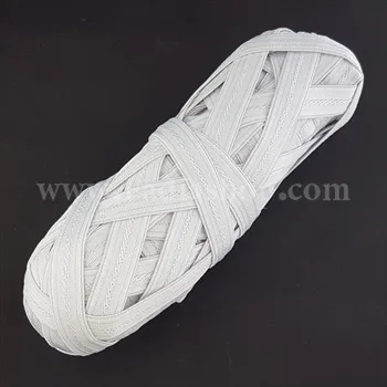 کش رکاب سوتین 1.5 سفید طرح دار