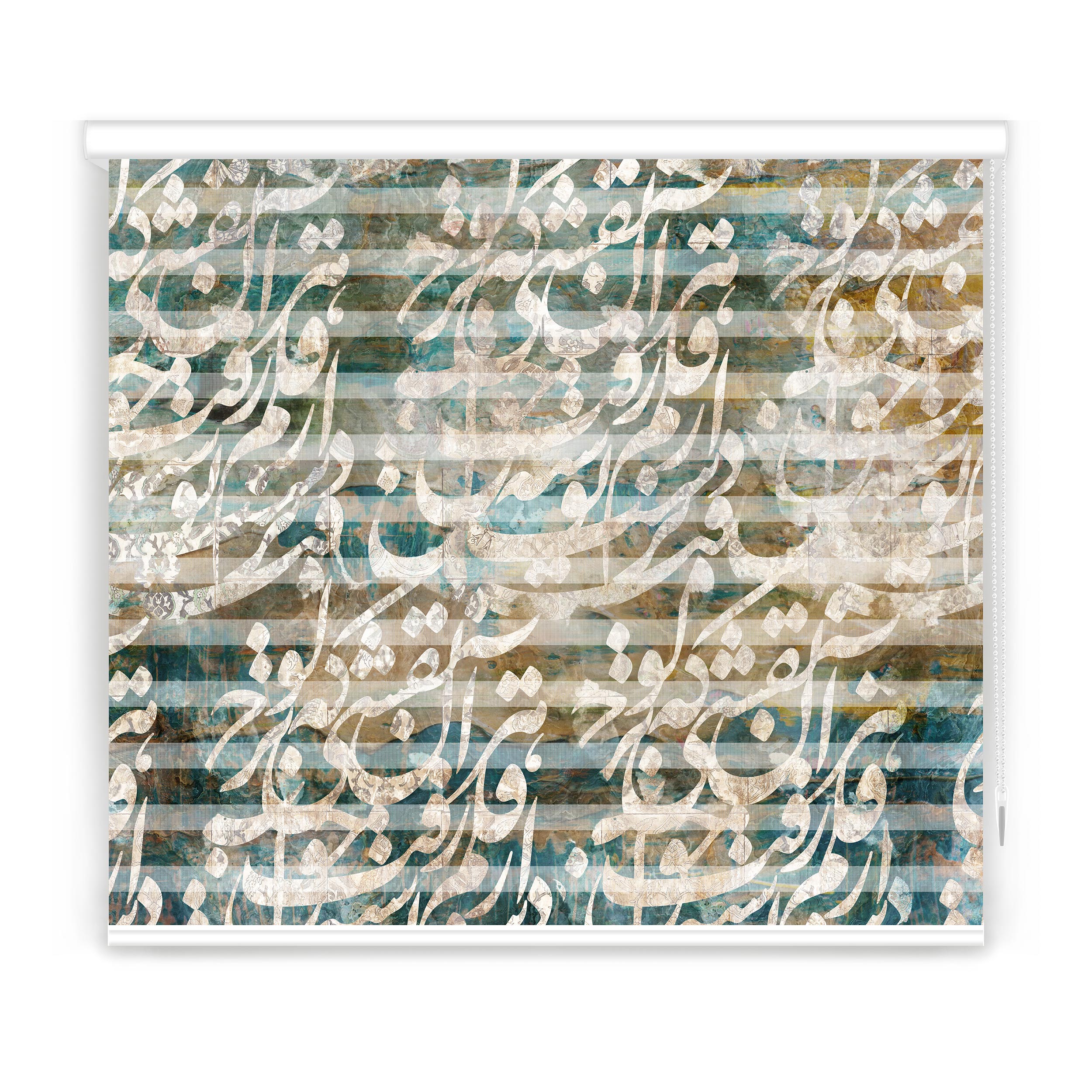 پرده زبرا مدل F-7093 سایز 180x180 سانتی متر