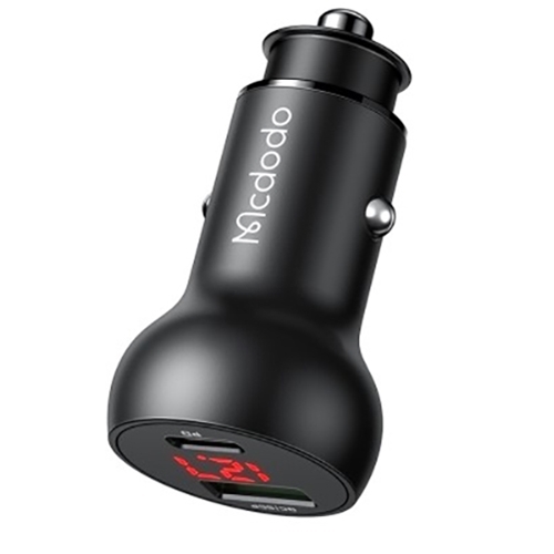 شارژر فندکی 2 خروجی 45W مک دودو بهمراه خروجی PD مدل CC-7030