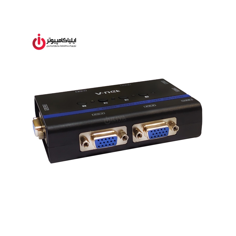 سوئیچ کی وی ام اتوماتیک چهار پورت VGA برند V-NET