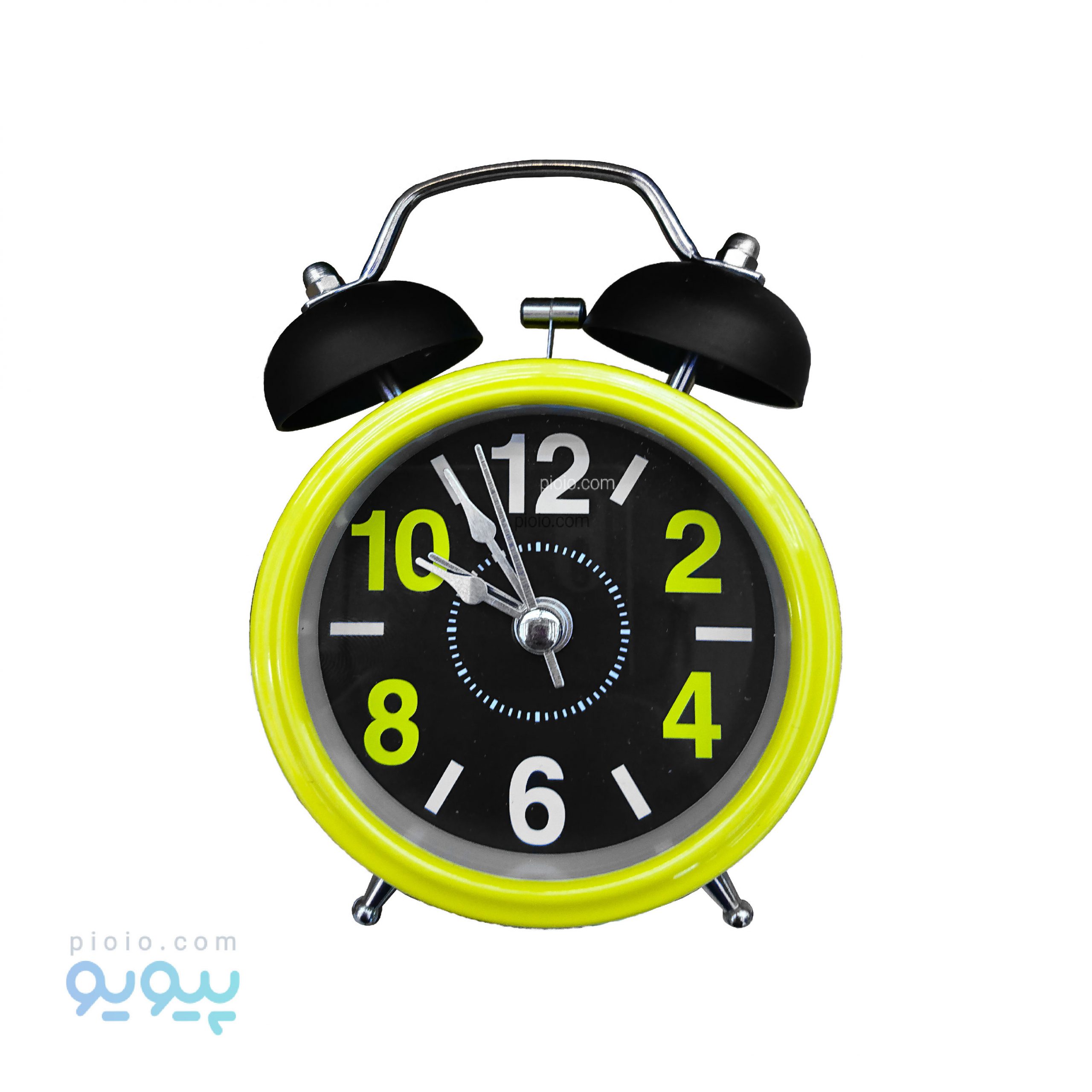 ساعت رومیزی زنگ دار کوچک زرد عمده و کارتنی