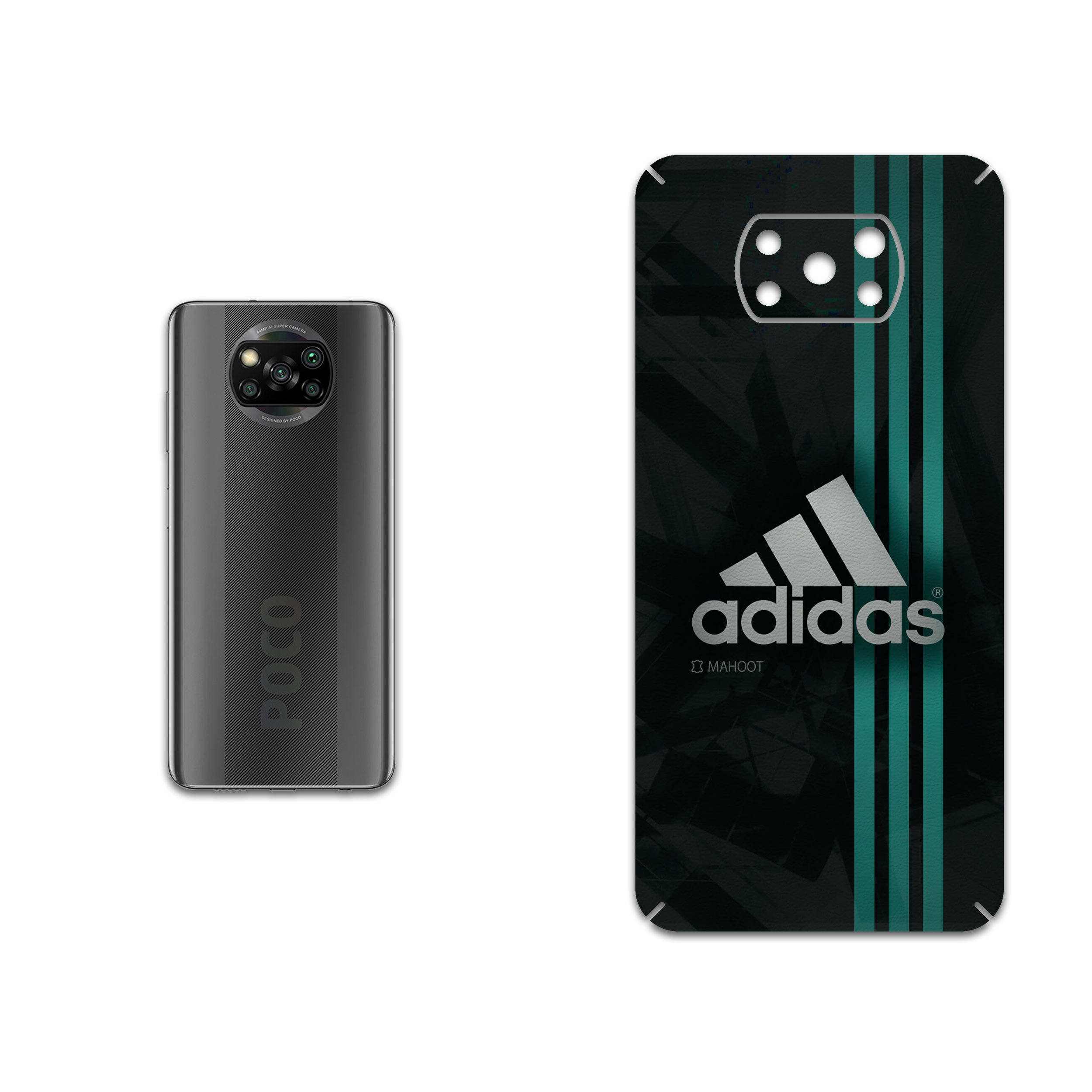 برچسب پوششی ماهوت مدل adidas-Logo مناسب برای گوشی موبایل شیائومی Poco X3 NFC