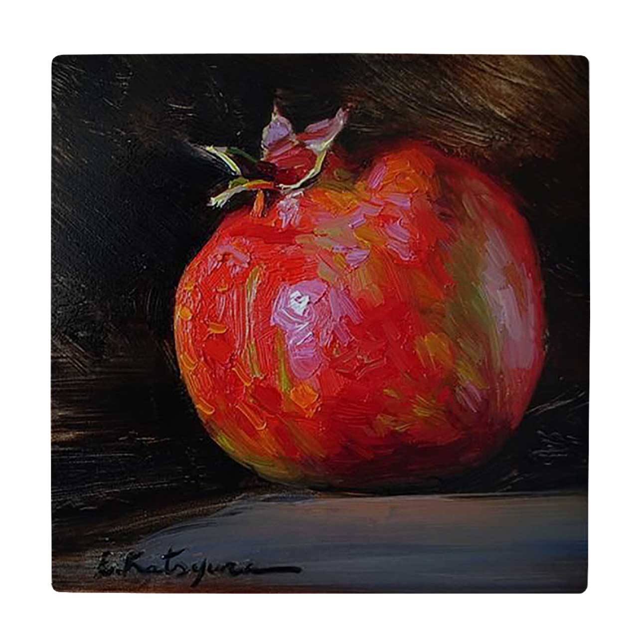  کاشی کارنیلا طرح نقاشی انار کد wkk1014