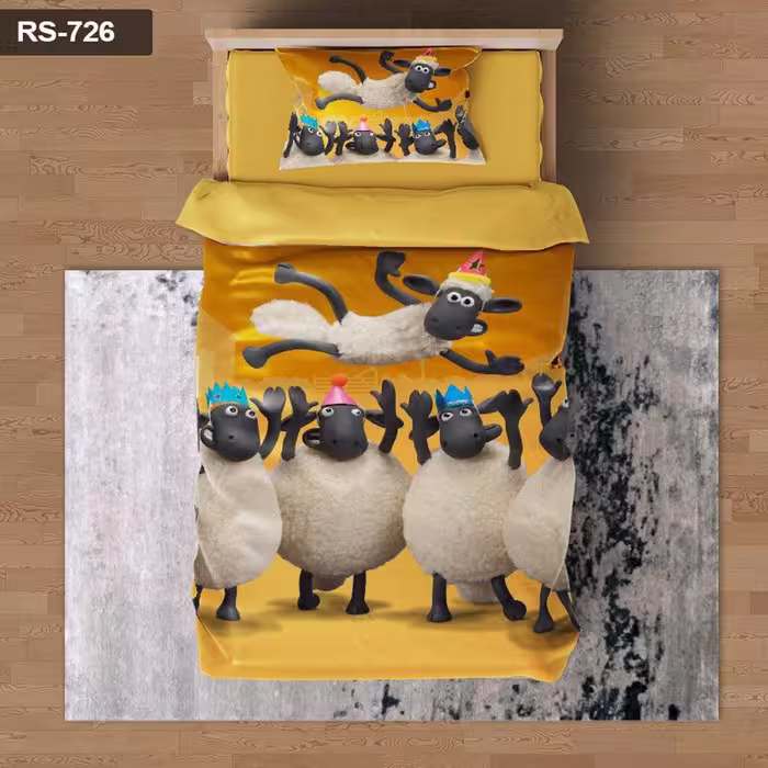 سرویس روتختی 1 نفره تنسل چاپی برندترک لند (Turk Land)  کد rs 726