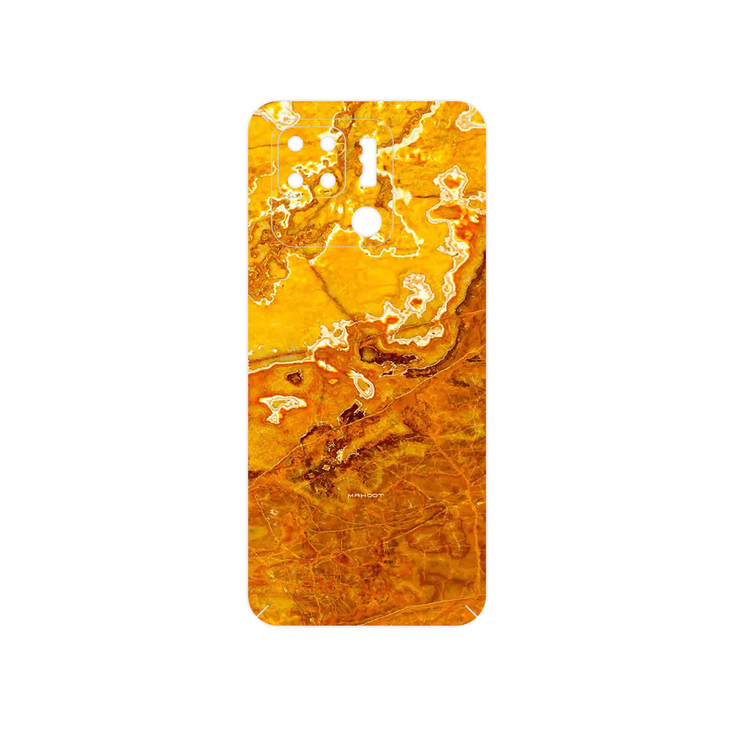 برچسب پوششی ماهوت مدل Gold Marble مناسب برای گوشی موبایل شیائومی Redmi 10C