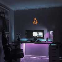 چراغ دیواری نئون دیزاین طرح Pubg_ORG