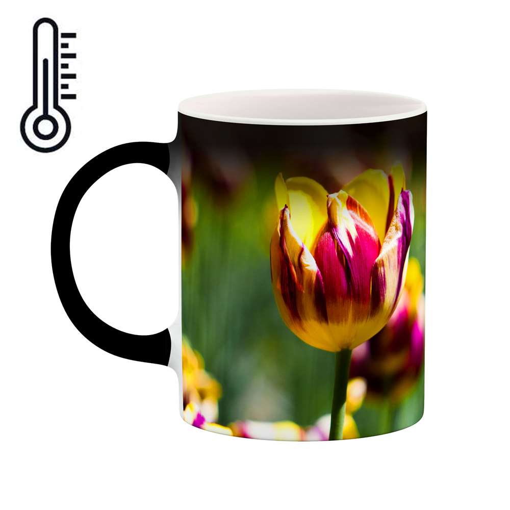 ماگ حرارتی طرح گل مدل mgh12015