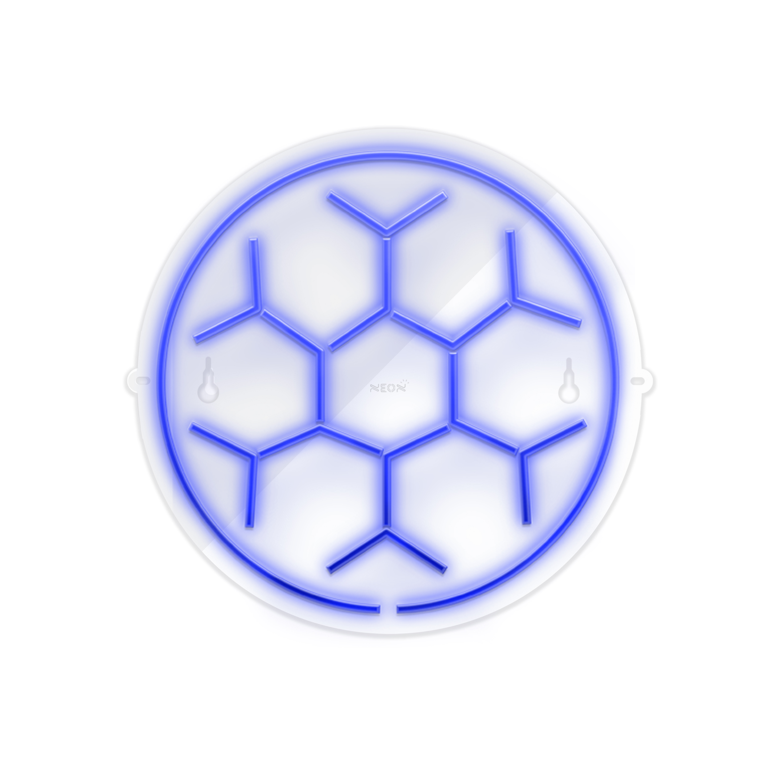 چراغ دیواری نئون دیزاین طرح Soccer-Ball-GL_BL
