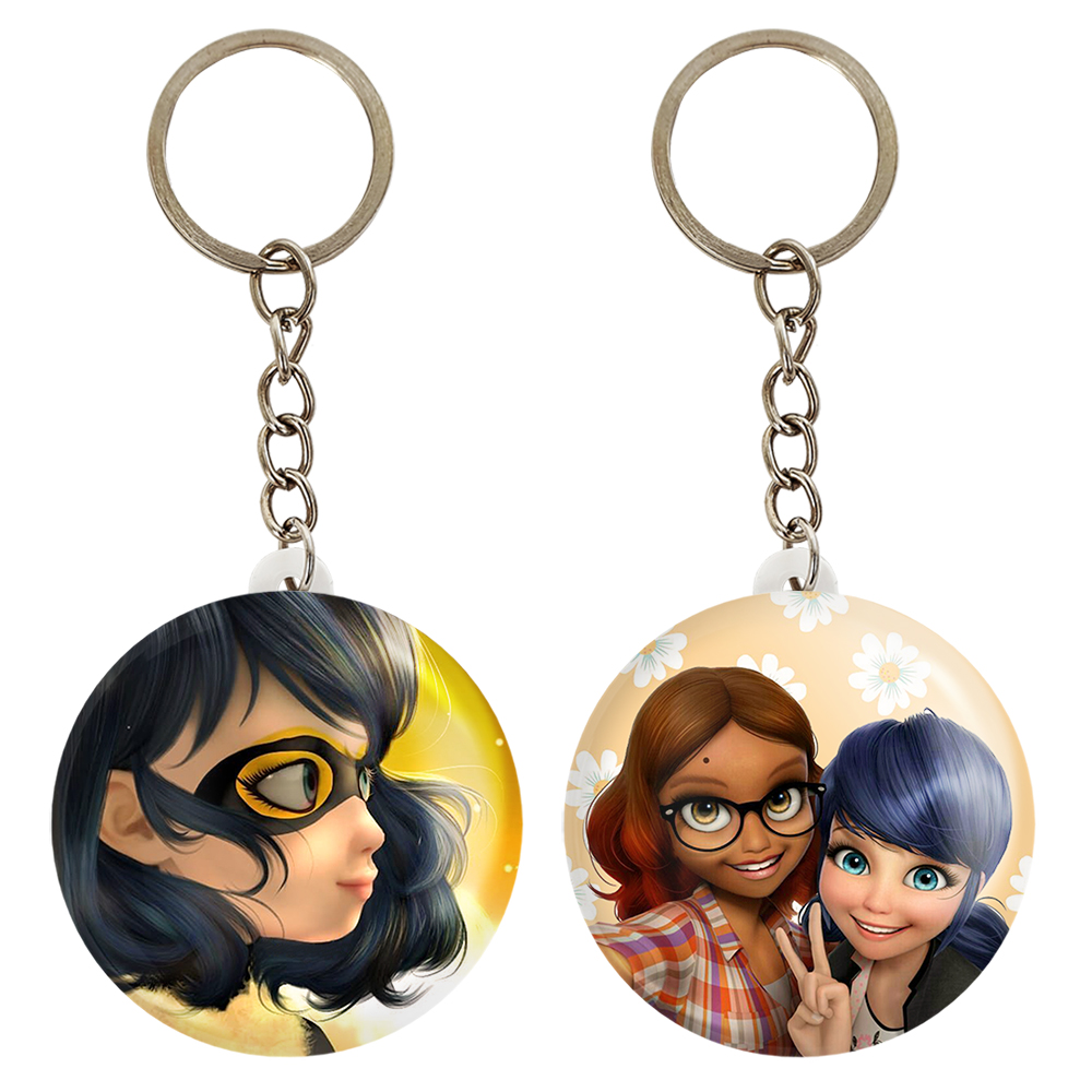 جاکلیدی خندالو مدل دختر کفشدوزکی و پسر گربه ای کد 35173518 مجموعه 2 عددی