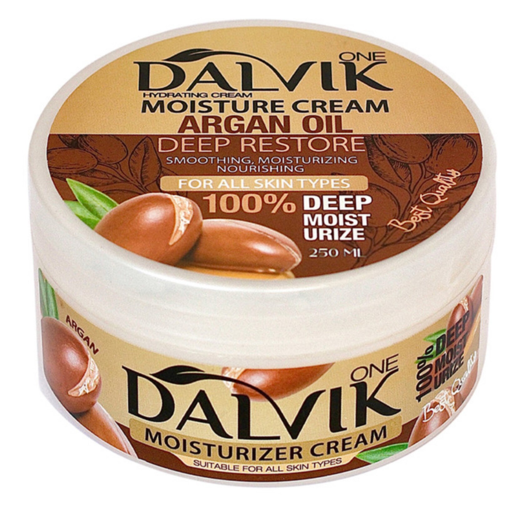 کرم مرطوب کننده دالویک وان مدل آرمان،  حجم 250 میل ،دارای گلیسیرین و ویتامین ، مخصوص پوست خشک و معمولی