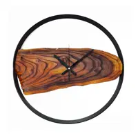 ساعت دیواری چوبی مدل روستیک