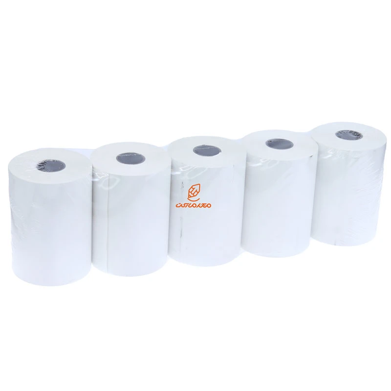 رول کاغذ پرینتر حرارتی 8 سانتی بسته ی 5 عددی