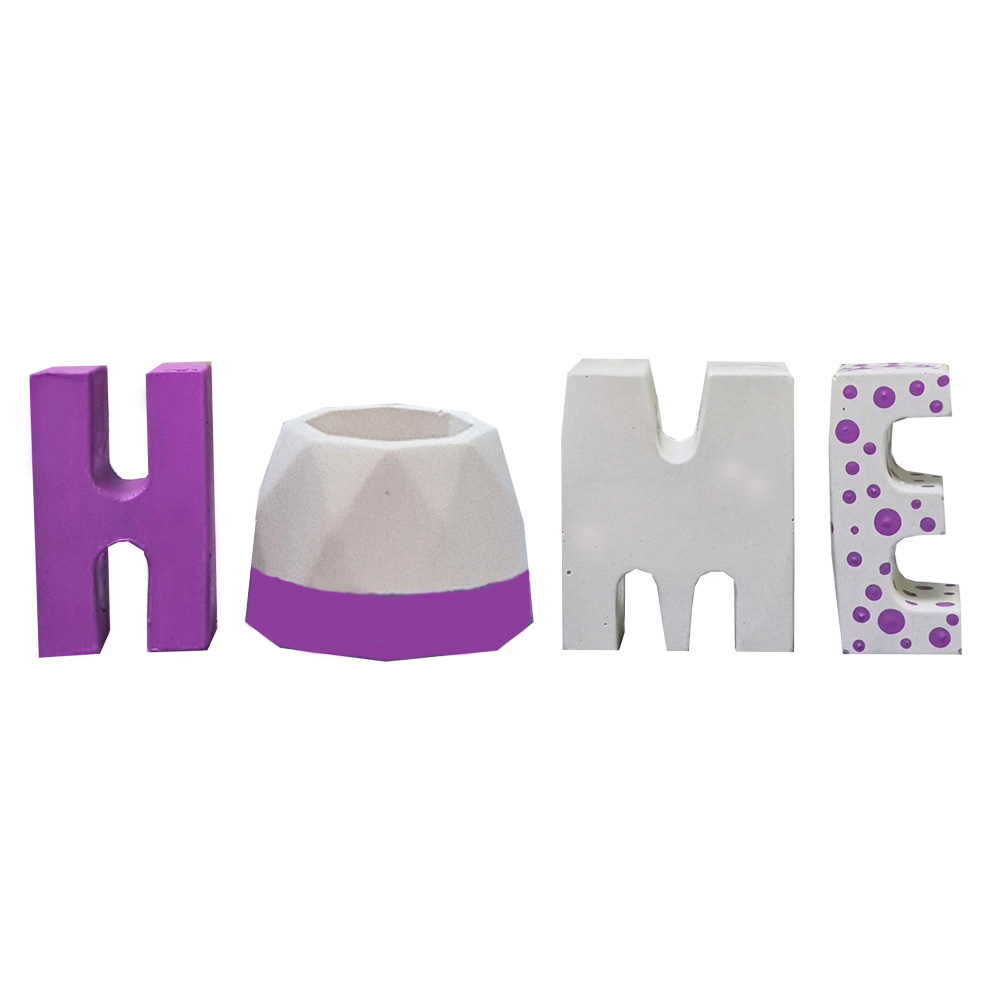 گلدان دکوری مدل home مجموعه 4 عددی