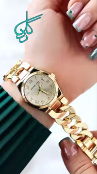 خرید ساعت زنانه مارک MICHAEL KORS بند کارتیر رنگ ثابت صفحه گرد بند استیل کیفیت عالی دارای رنگبندی کد 1923046 - ردگل