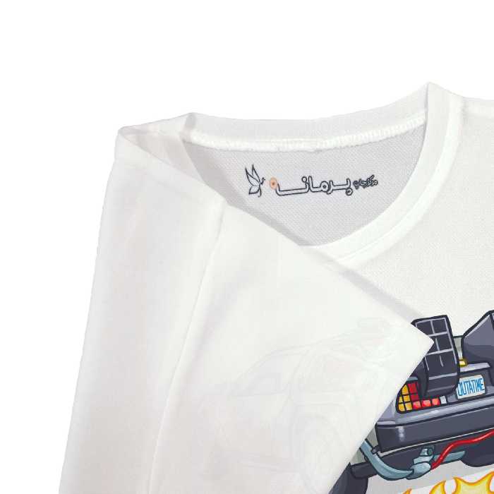 تی شرت آستین کوتاه  بچگانه پرمانه طرح ماشین ها کد pmt.6950