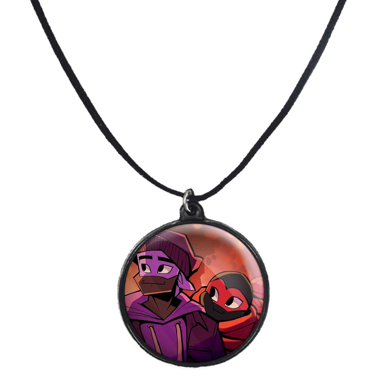 گردنبند پرمانه طرح لاکپشت‌های نینجا کد pmb.9978 مدل دو طرفه