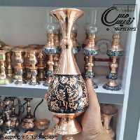 گلدان مسی الماس تراش ریما سایز ( 16 ، 20 و 25 سانتی )