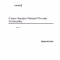 خرید و دانلود نسخه کامل کتاب Cisco secure virtual private networks (CSVPN) : CCSP self-study