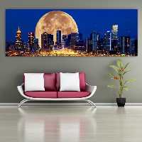 تابلو بوم طرح نمای شهرهای دیدنی دنیا مدل SDB3519