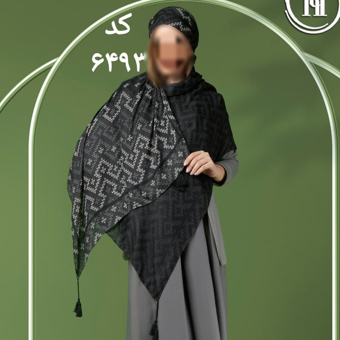 شال نخی پاییزه منگوله دار