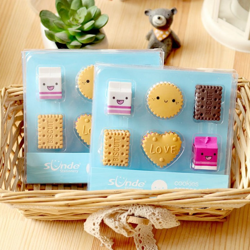 پاکن بیسکوییت و شیر پاکن فانتزی پاک کن بیسکوییتی جعبه ای 