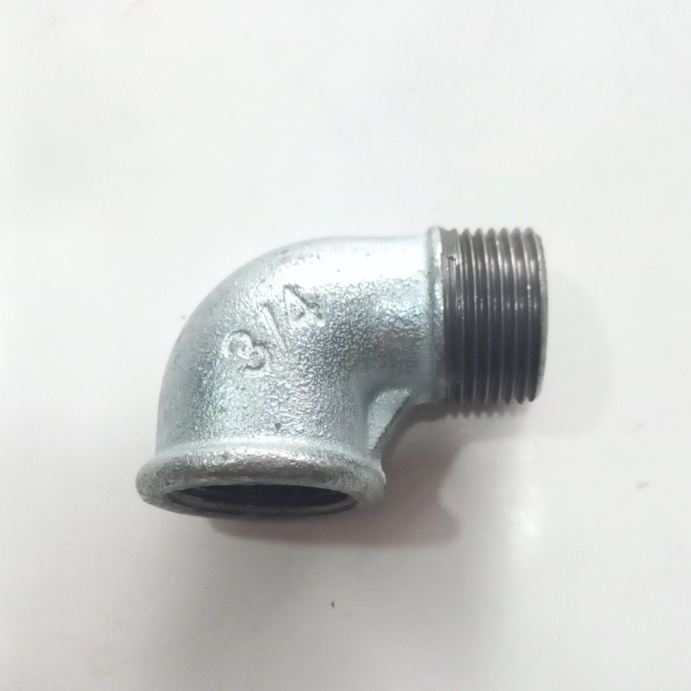 زانو چپقی آهنی یک اینچ گالوانیزه (سایز 32 میلیمتر)