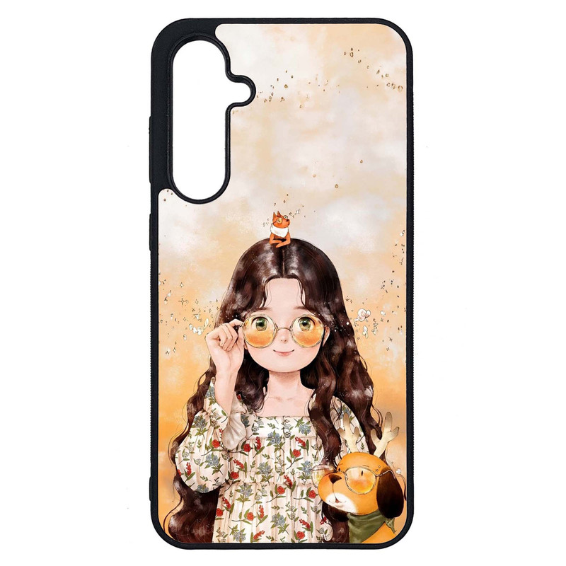 کاور طرح دختر کد G-214 مناسب برای گوشی موبایل سامسونگ Galaxy S23 FE | دیجی قاب دونی