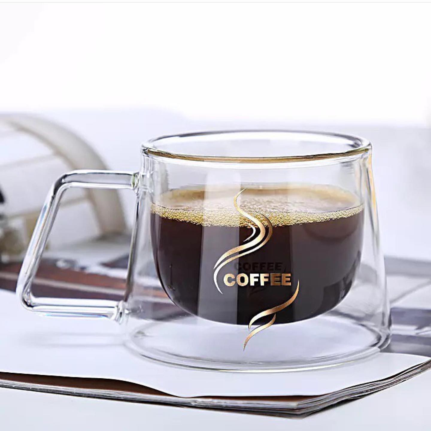 ماگ دو جداره COFFEE
با جنس آنتی شوک مقاوم به گرما و سرما