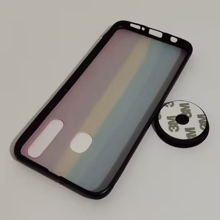 کاور کد 7008 مناسب برای گوشی موبایل سامسونگ Galaxy A20 به همراه پایه نگهدارنده