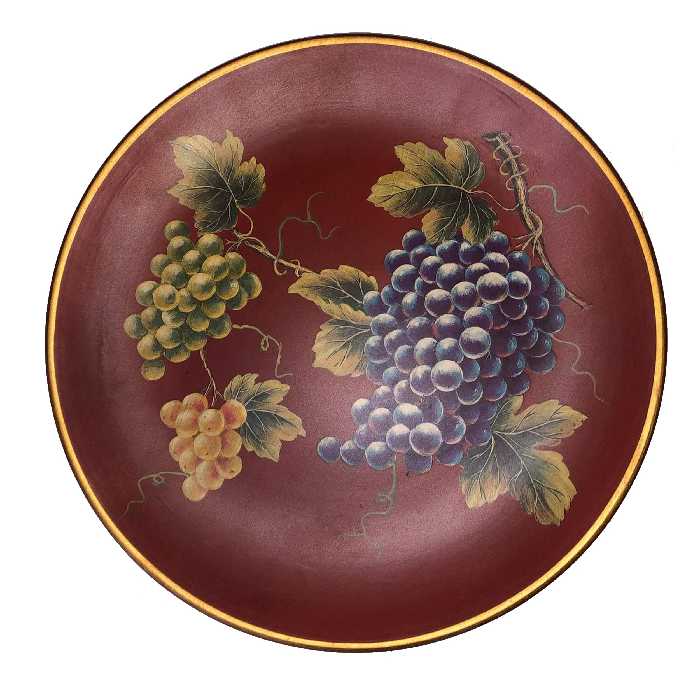 بشقاب دیوارکوب سرامیکی طرح گل کد 8