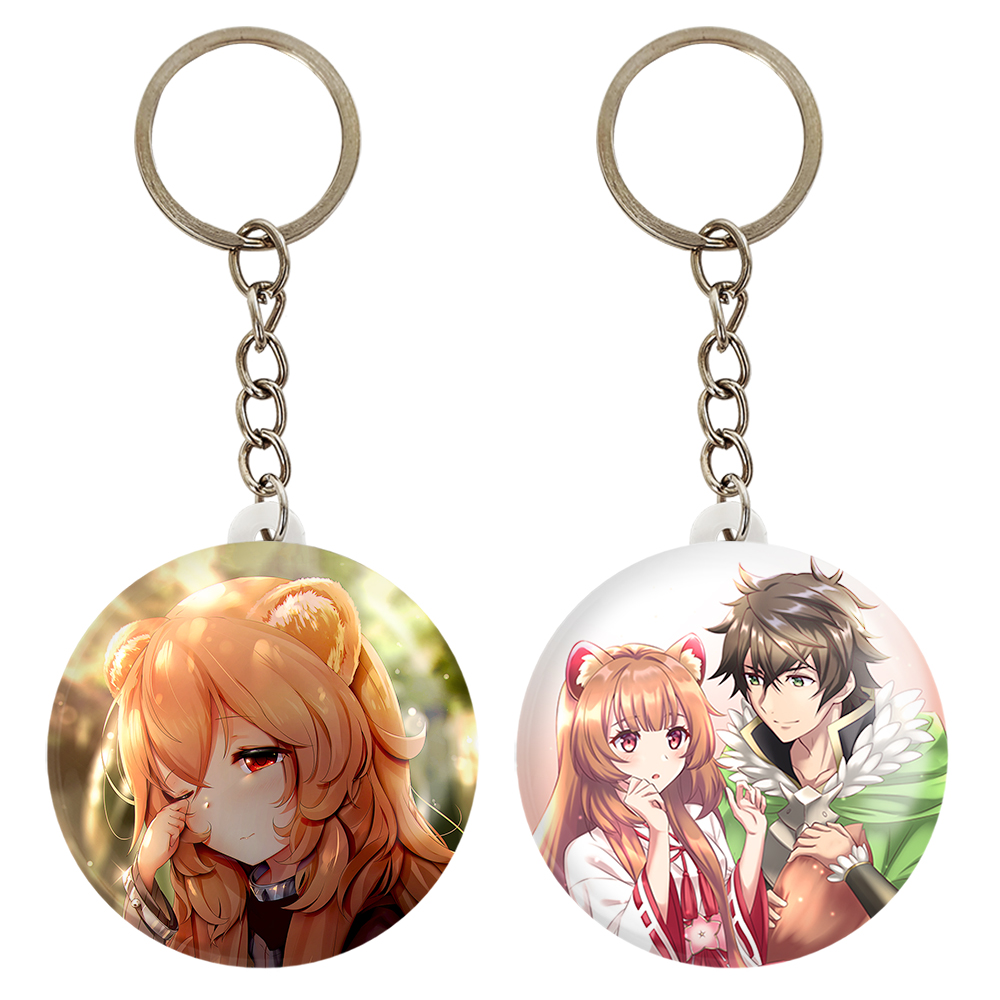 جاکلیدی خندالو مدل رافتالیا و نائوفومی انیمه ظهور قهرمان سپر کد 1596615974 مجموعه 2 عددی