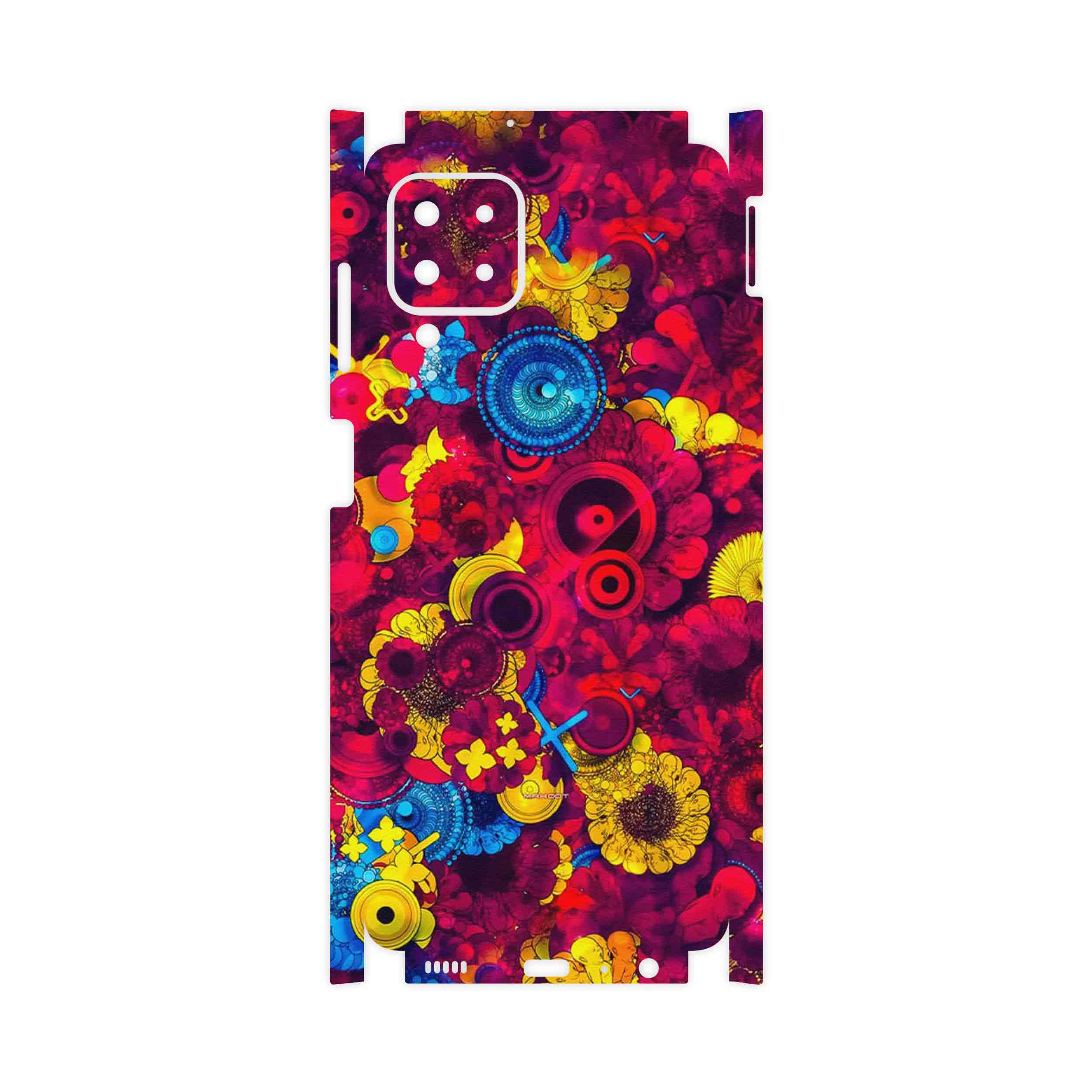 برچسب پوششی ماهوت مدل Vector Flower Garden Digital Art-FullSkin مناسب برای گوشی موبایل سامسونگ Galaxy M22