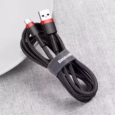 کابل تبدیل USB به USB-C باسئوس مدل CATKLF-B91 Cafule طول 1 متر
