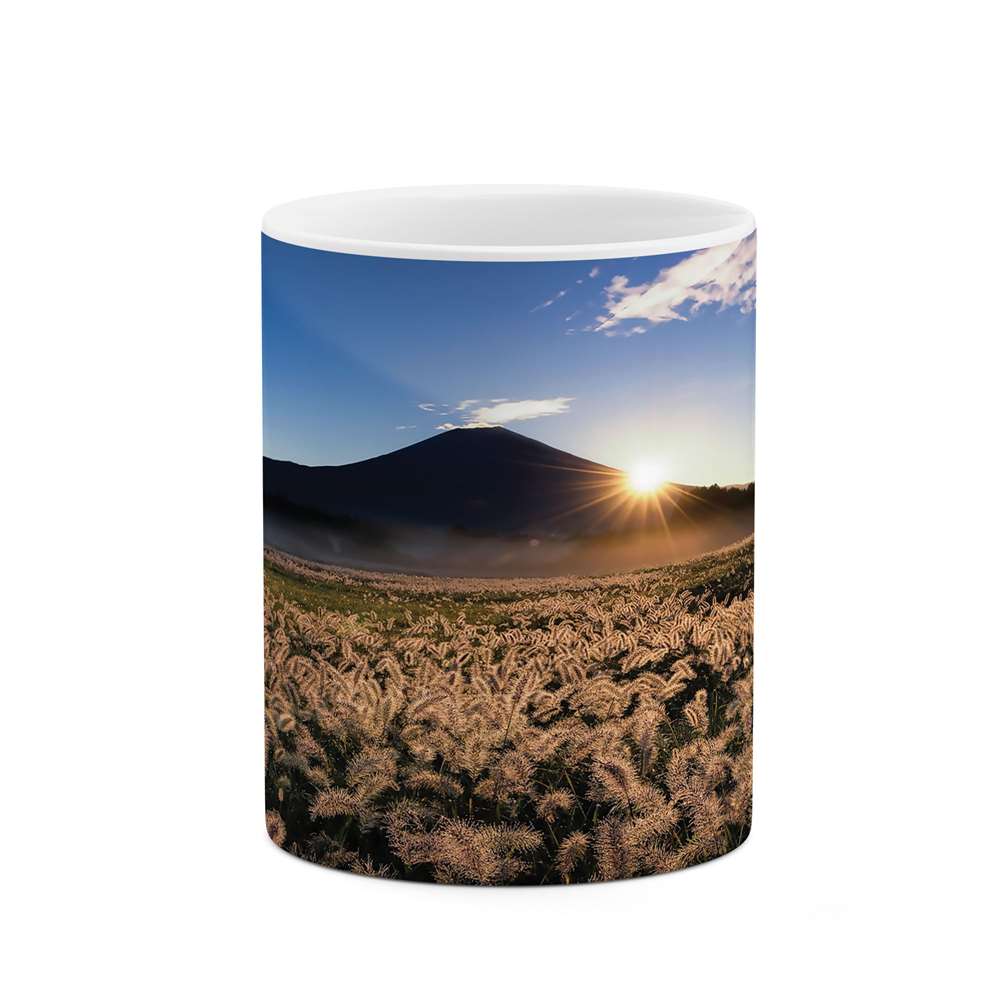 ماگ طرح مزرعه گل مدل mgs06684