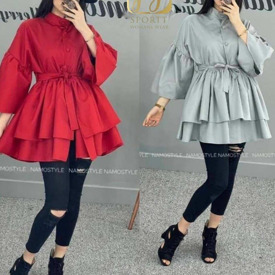 مانتو مزونی عرسکی دو دامنه کیفیتی عالی و ارسال رایگان