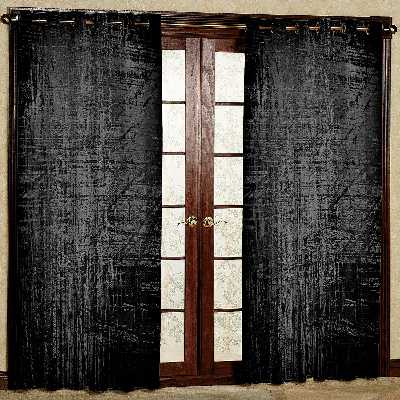 پرده مدل هازان پانچی کد 2195 سایز 140x200 سانتی متر