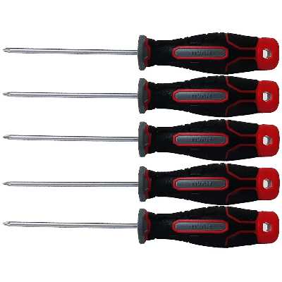 پیچ گوشتی چهارسو تیوان مدل AT - 3x75 مجموعه 5 عددی