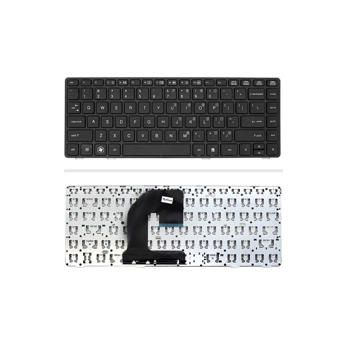 کیبورد لپتاپ اچپی 6460 (ProBook | بدون ماوس | با فریم)