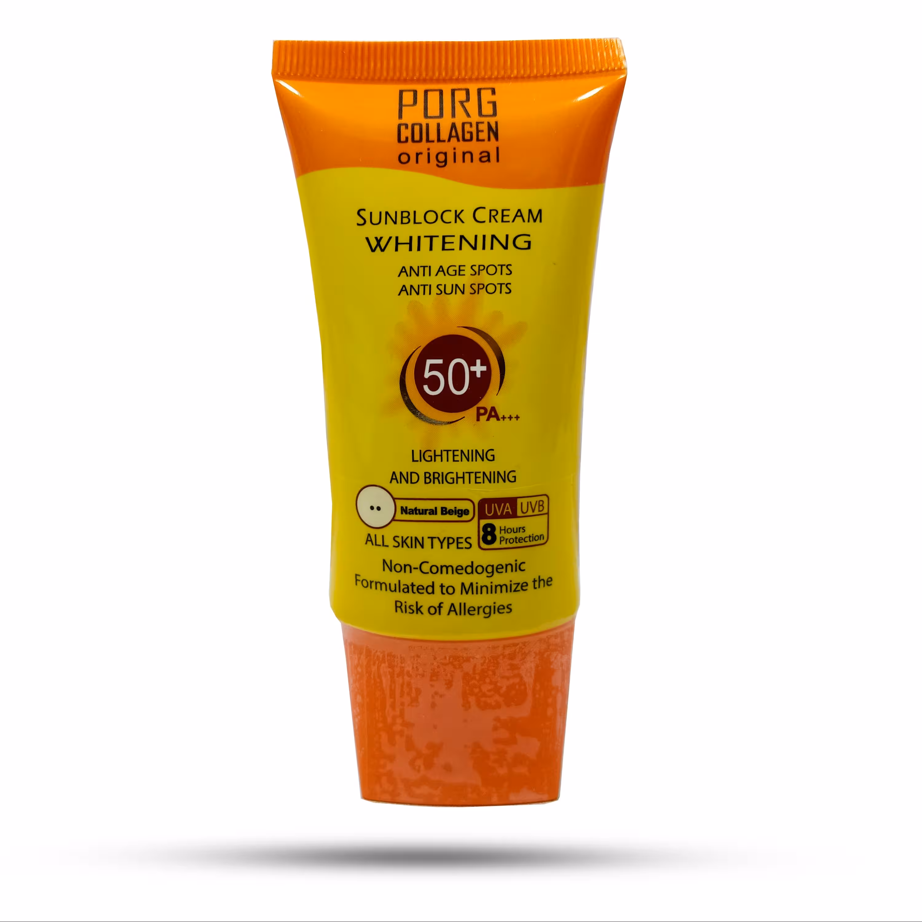 کرم ضد آفتاب کلاژن  PORG COLLAGEN SPF50  بژطبیعی