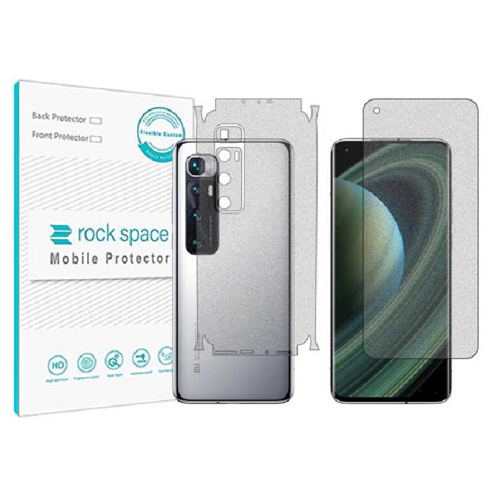 محافظ صفحه نمایش مات راک اسپیس مدل HyMTT مناسب برای گوشی موبایل شیائومی Mi 10 Ultra به همراه محافظ پشت گوشی | کالا برتری