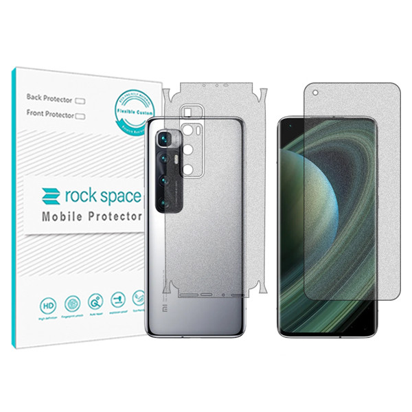 محافظ صفحه نمایش مات راک اسپیس مدل HyMTT مناسب برای گوشی موبایل شیائومی Mi 10 Ultra به همراه محافظ پشت گوشی | کالا برتری