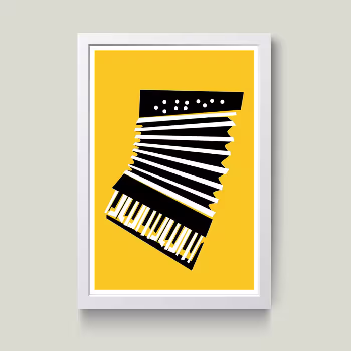 تابلو مدل آکوردئون Accordion کدS0121-w