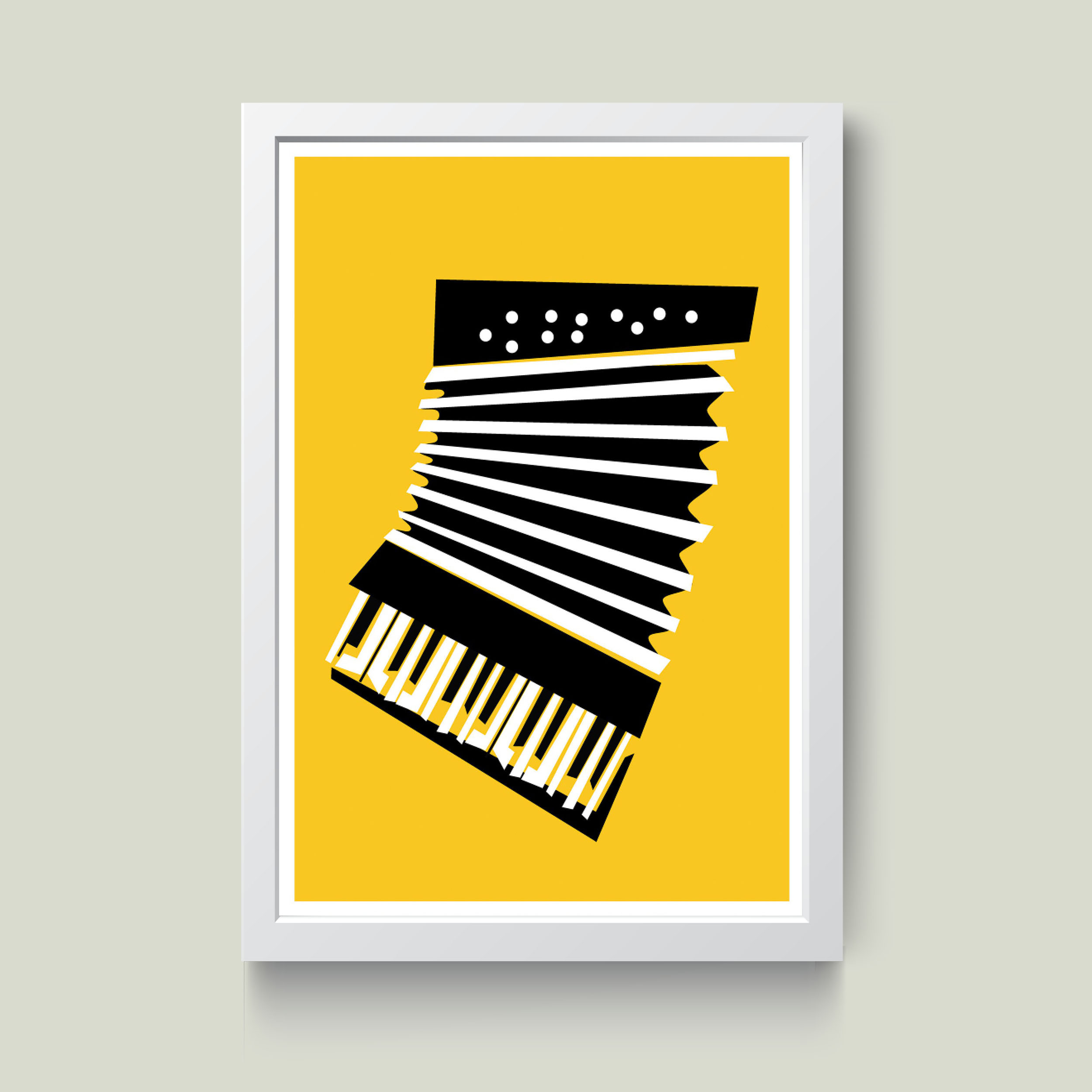 تابلو مدل آکوردئون Accordion کدS0121-w